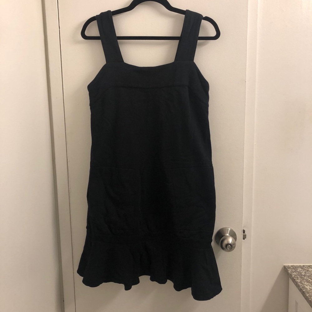Free People Beach Black Cotton Dress w/ Pockets